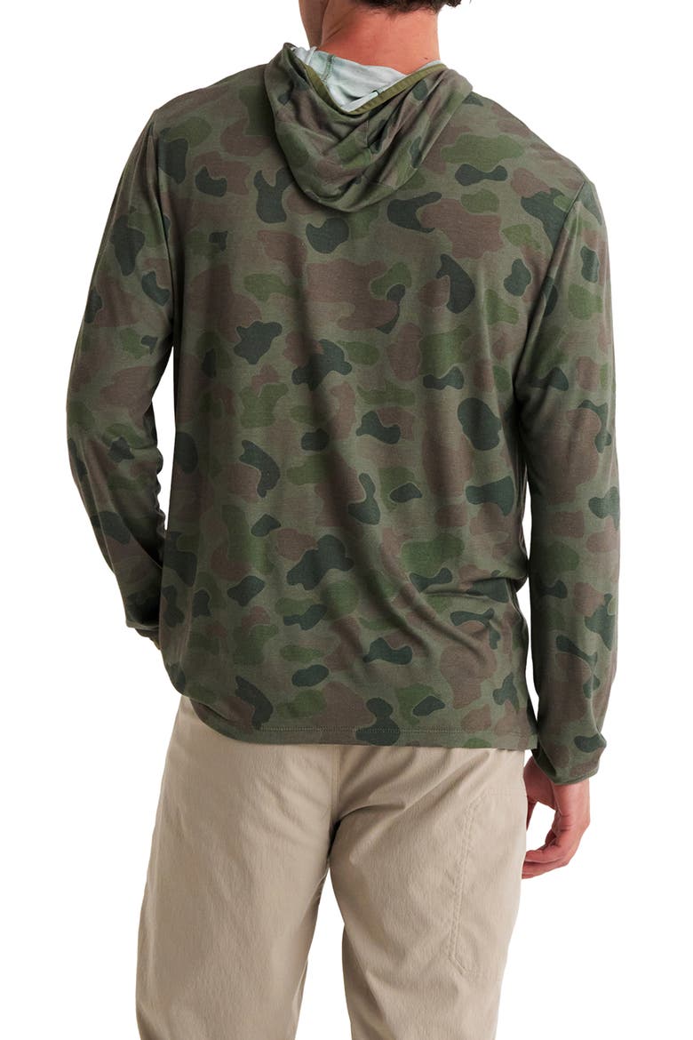 Camouflage Lightweight UPF 20+ Hoodie, Alternate, color, VINTAGE CAMO OIL GREEN