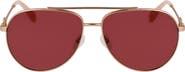 Longchamp Foulonn 58mm Aviator Sunglasses