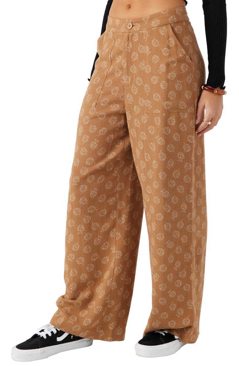 O'Neill Rylan Velley Floral Wide Leg Pants, Alternate, color,