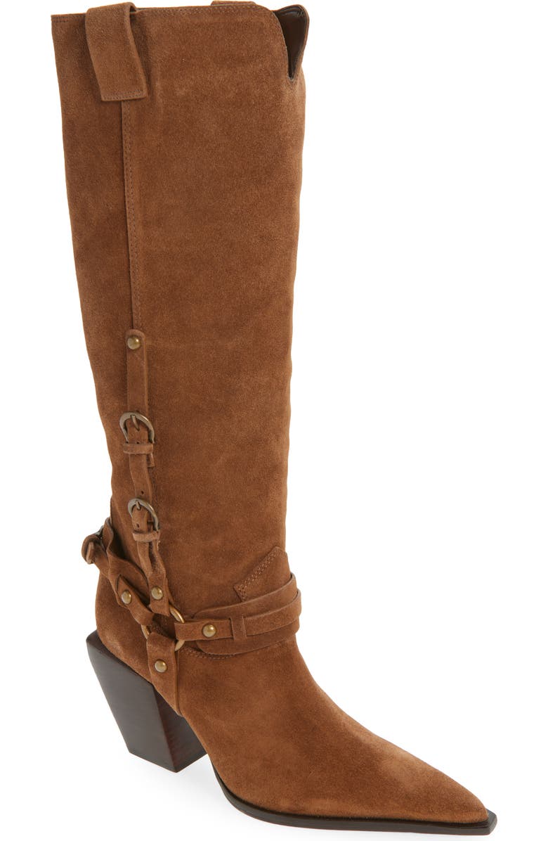Schutz Maine Up Knee High Buckle Boot, Main, color,
