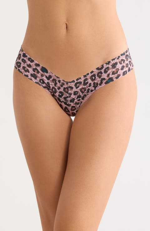Print Low Rise Thong