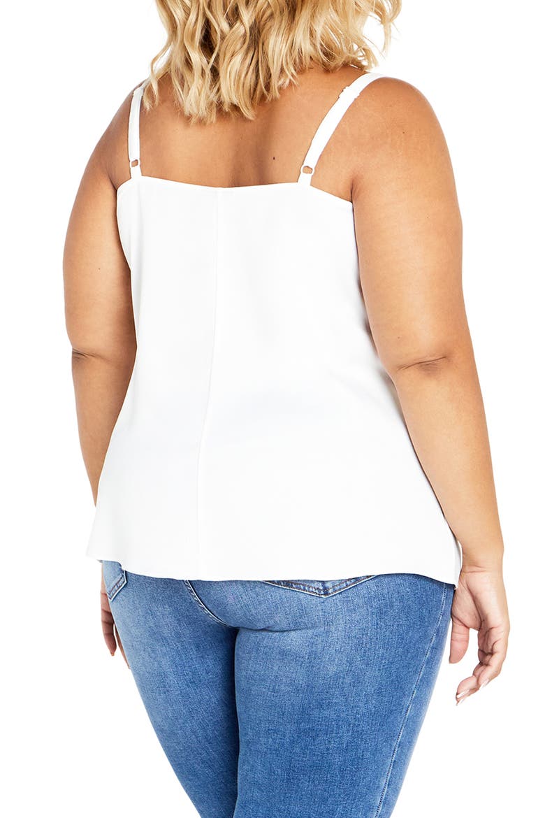 Dakota Imitation Pearl Cowl Neck Camisole, Alternate, color, IVORY