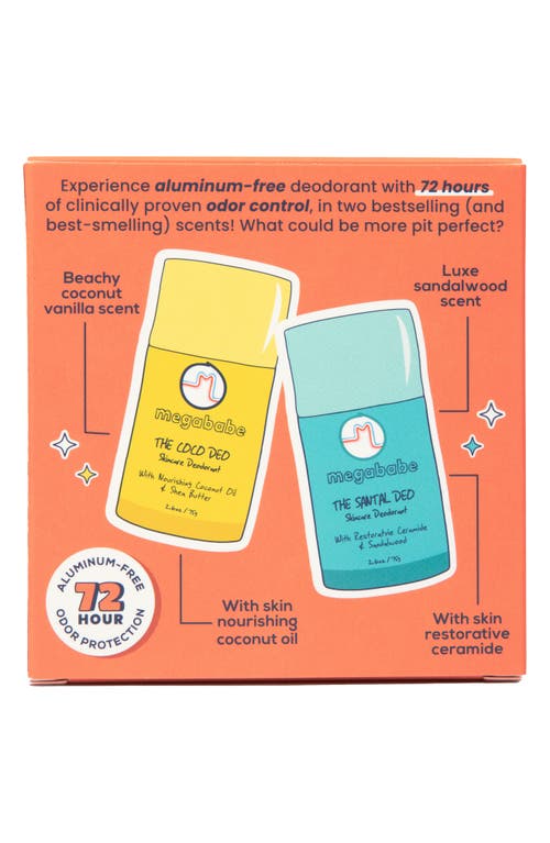 Megababe Deo Duo Best-smelling Deodorant Set $28 Value In Transparent