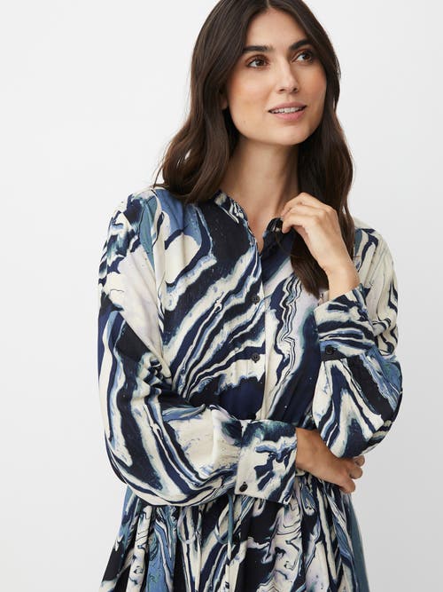 Masai Copenhagen Maneile Long Sleeve Waist Belt Dress In Multi