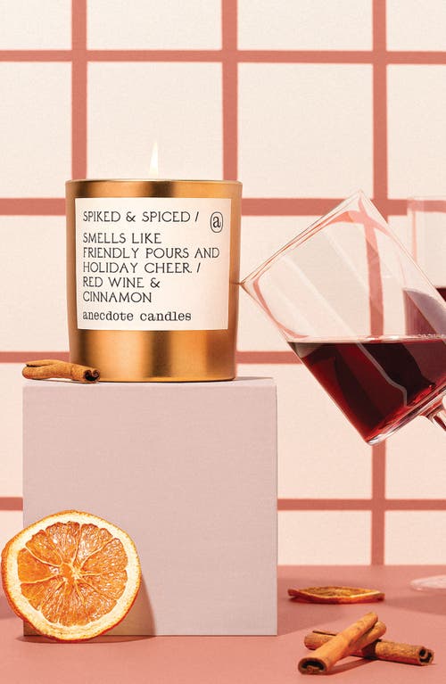 Anecdote Candles Spiked & Spiced Candle In Gold