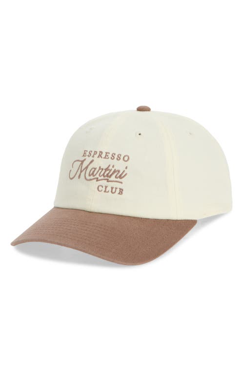 American Needle Espresso Martini Club Embroidered Snapback Hat In Brown