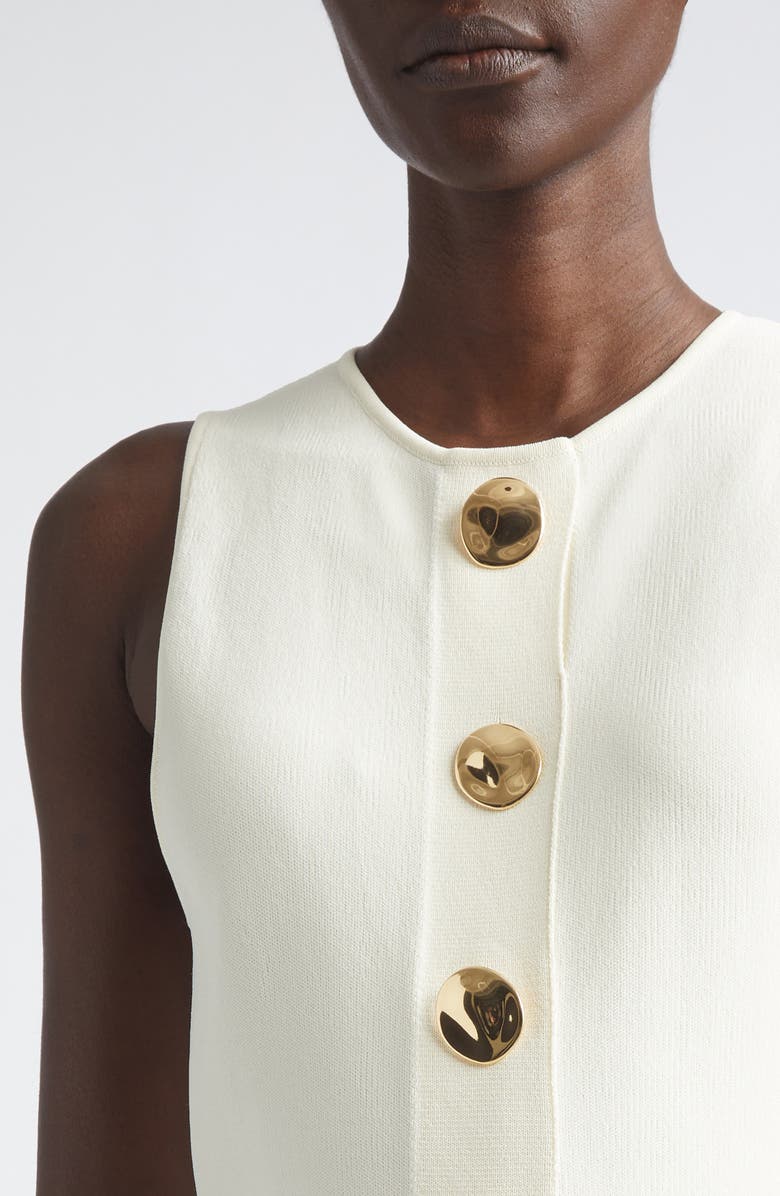 Altuzarra Happer Button-Up Sweater Vest, Alternate, color, 000102 Ivory
