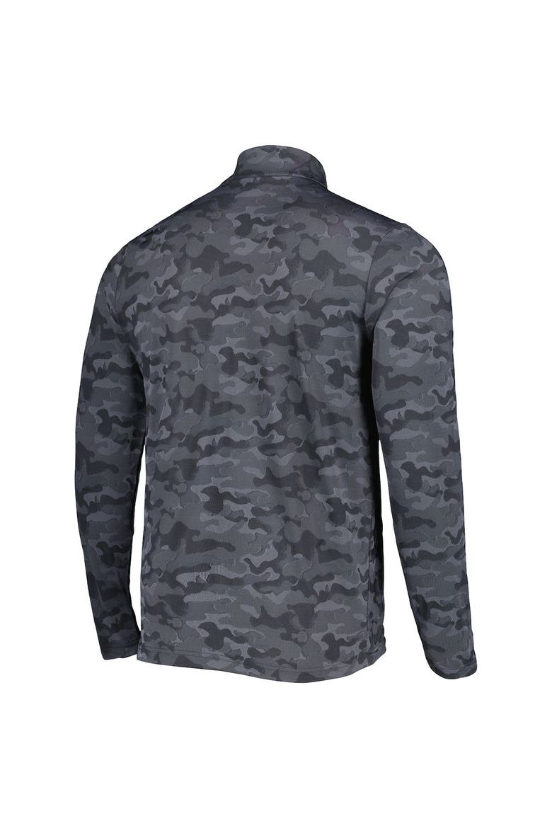 Men's Antigua Black Las Vegas Raiders Brigade Quarter-Zip Sweatshirt, Alternate, color, Black