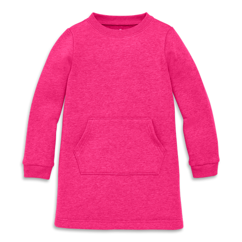 Kids Cozy Fleece Sweatshirt Dress