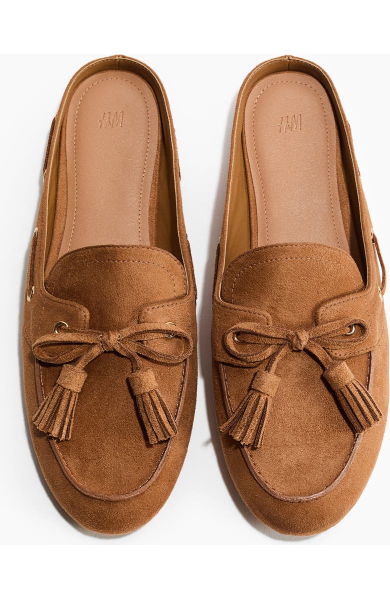 H&M Loafer Mules, Main, color, Dark Beige