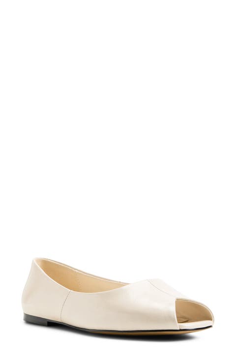 Alieiki Peep Toe Flat