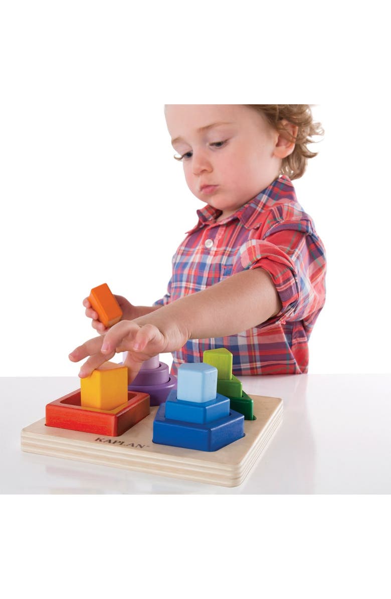 Kaplan Early Learning Company Nest and Stack Shapes, Alternate, color, Multicolor