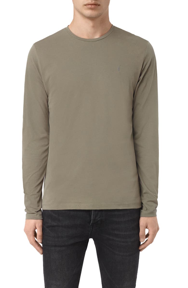 AllSaints Brace Long Sleeve Crewneck T-Shirt, Main, color,
