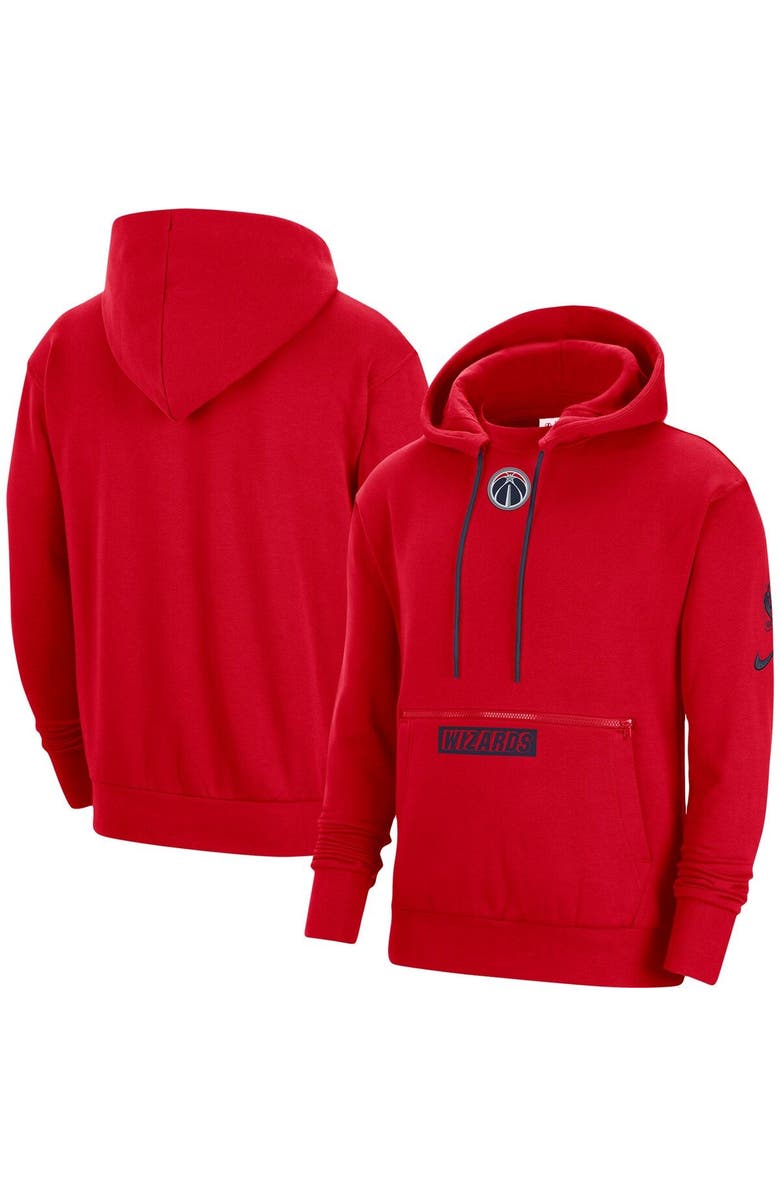 Nike Men's Nike Red Washington Wizards 2022/23 City Edition Courtside Pullover Hoodie, Main, color, 