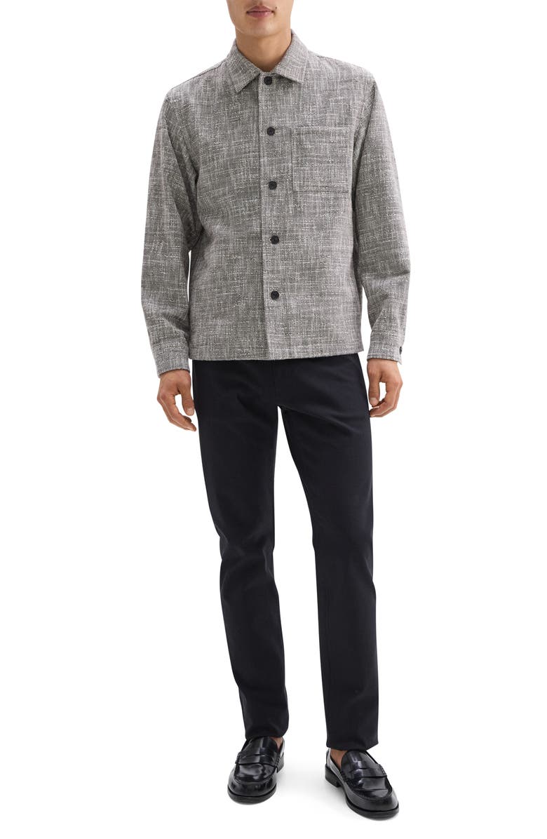 Theory Cotton Blend Tweed Overshirt, Alternate, color, 