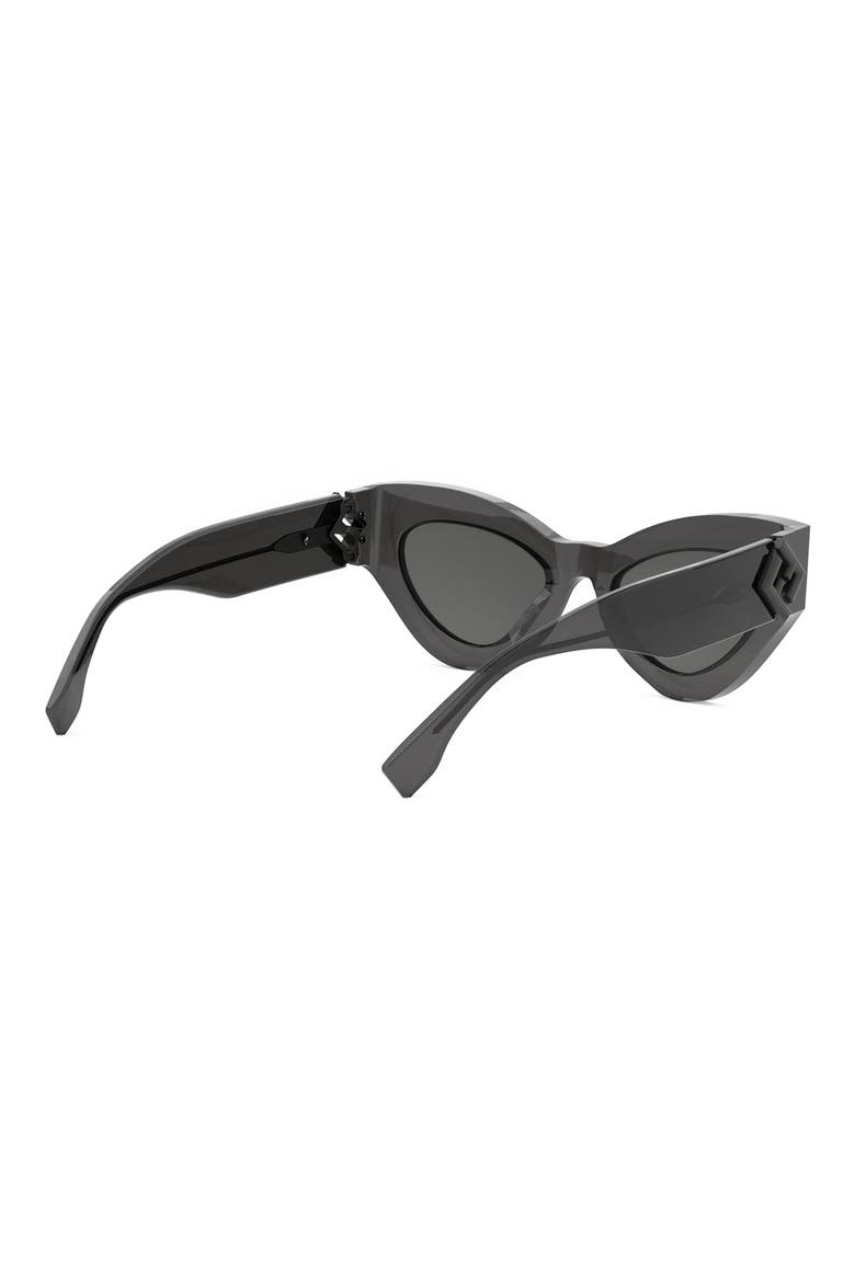 FF Diamonds 52mm Cat Eye Sunglasses, Alternate, color, GREY/ OTHER / SMOKE