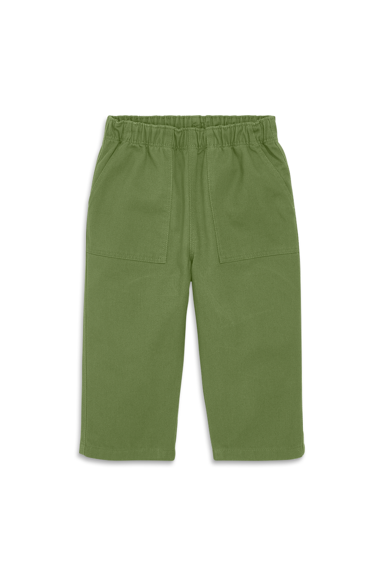 Baby Cotton Twill Pocket Pant, Main, color, Green Olive