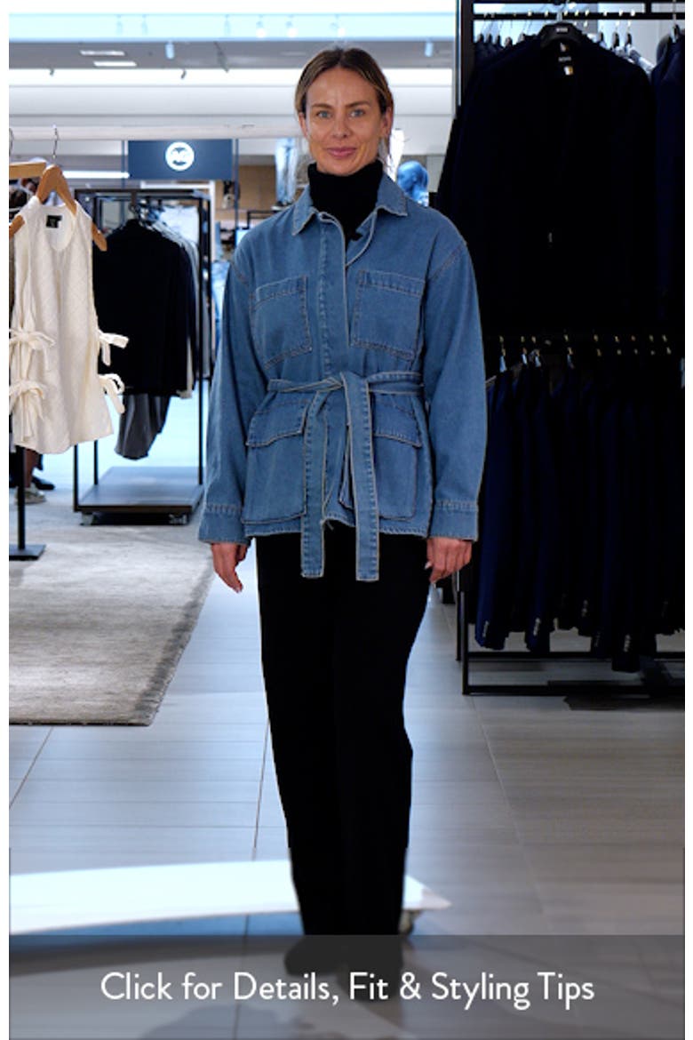 Blair Belted Denim Jacket video