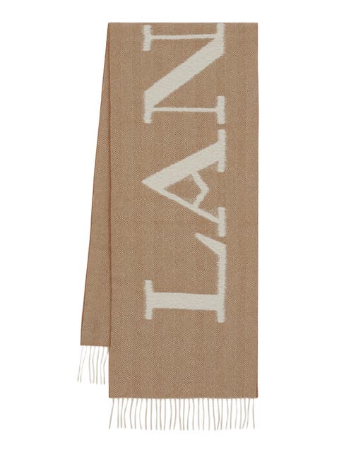 Signature Fringed Wool Scarf