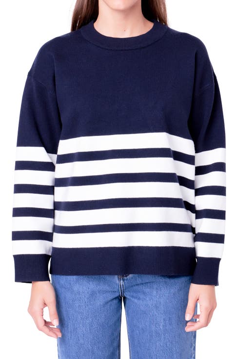 Stripe Crewneck Sweater