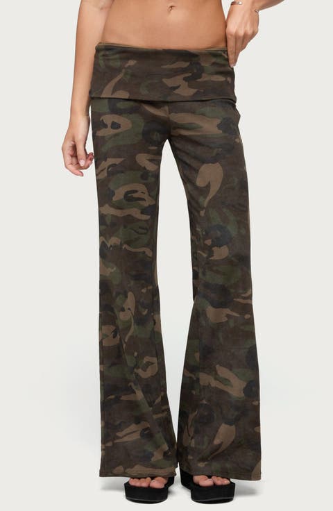 Lumielle Wide Leg Foldover Pants