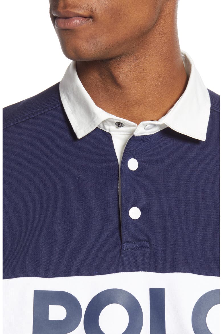Colorblock Rugby Polo, Alternate, color, NEWPORT NAVY MULTI