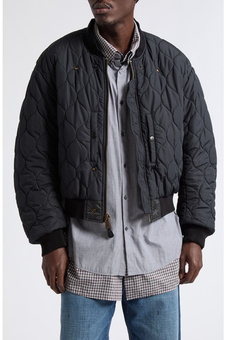 Reversible Bomber Jacket, Alternate, color, DARK GREY