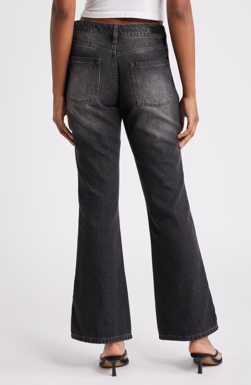 Ptcl Piping Loose Bootcut Jeans In Black