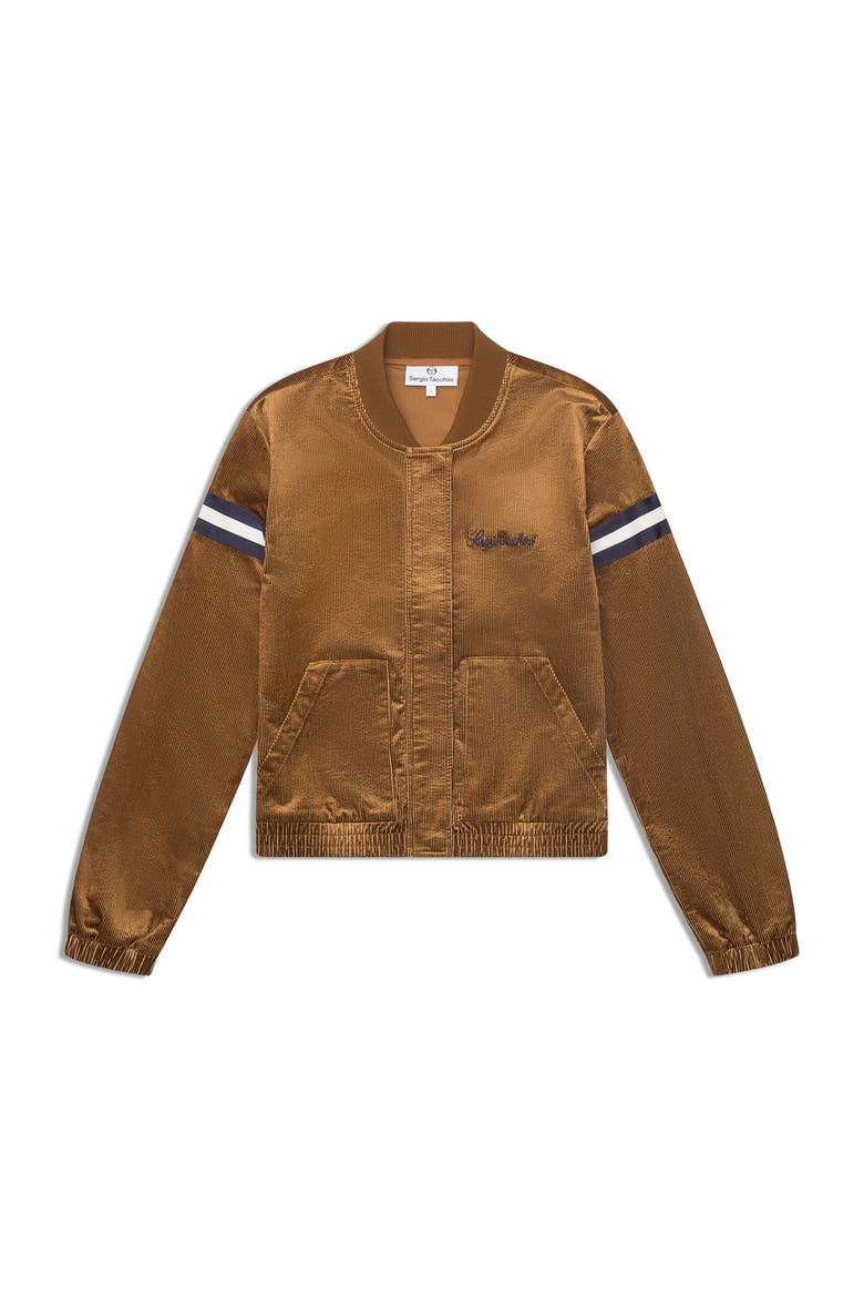 Women's Cordurato Track Jacket, Alternate, color, BRONZE BROWN