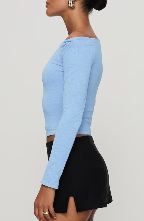 Princess Polly Malian Off The Shoulder Long Sleeve Crop Top