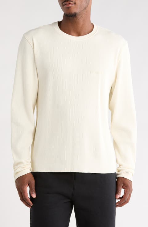Waffle Knit Long Sleeve T-Shirt