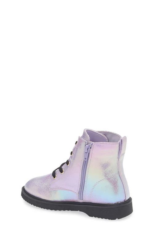 Harper Canyon Kids' Farrah Combat Boot In Animal Print