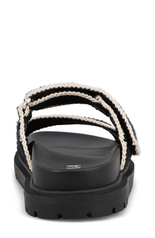 Mia Gabri Knit Sandal In Black
