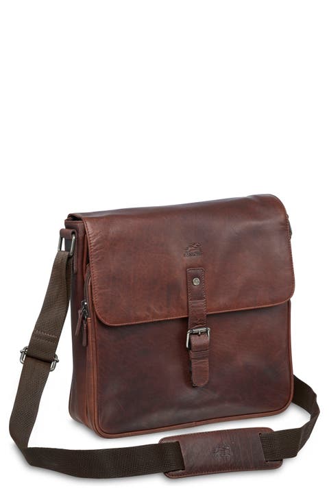 Leather Laptop Messenger Bag