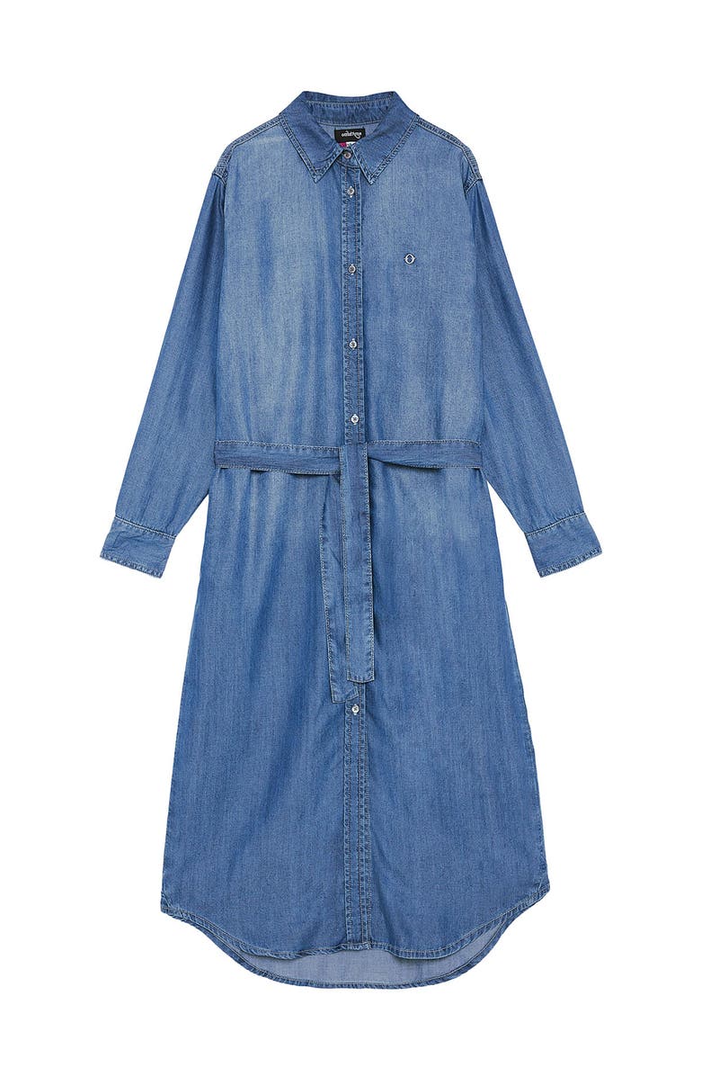 ottod'Ame Denim Shirt Dress, Alternate, color, Blue