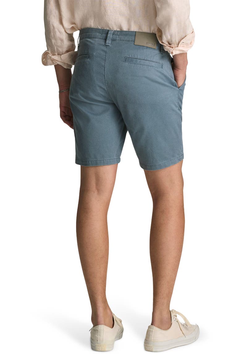 Noah Flat Front Stretch Twill Shorts, Alternate, color, FADED BLUE VINTAGE COLORED