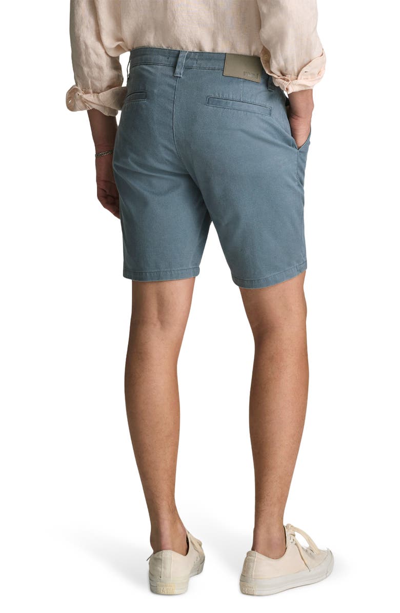 Mavi Jeans Noah Flat Front Stretch Twill Shorts, Alternate, color, Faded Blue Vintage Colored