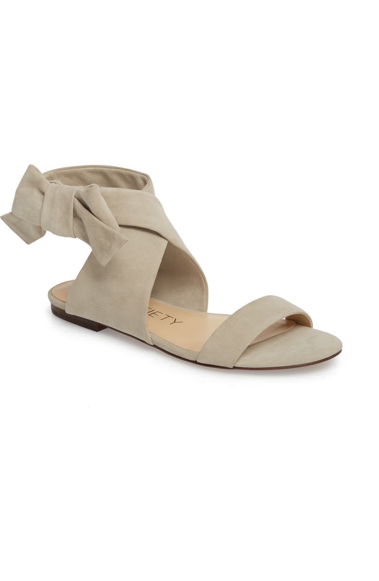 Sole Society Calynda Bow Ankle Wrap Sandal, Main, color,