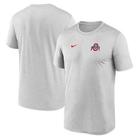 Men's Nike Gray Ohio State Buckeyes 2025 Sideline Small Logo Legend Performance T-Shirt