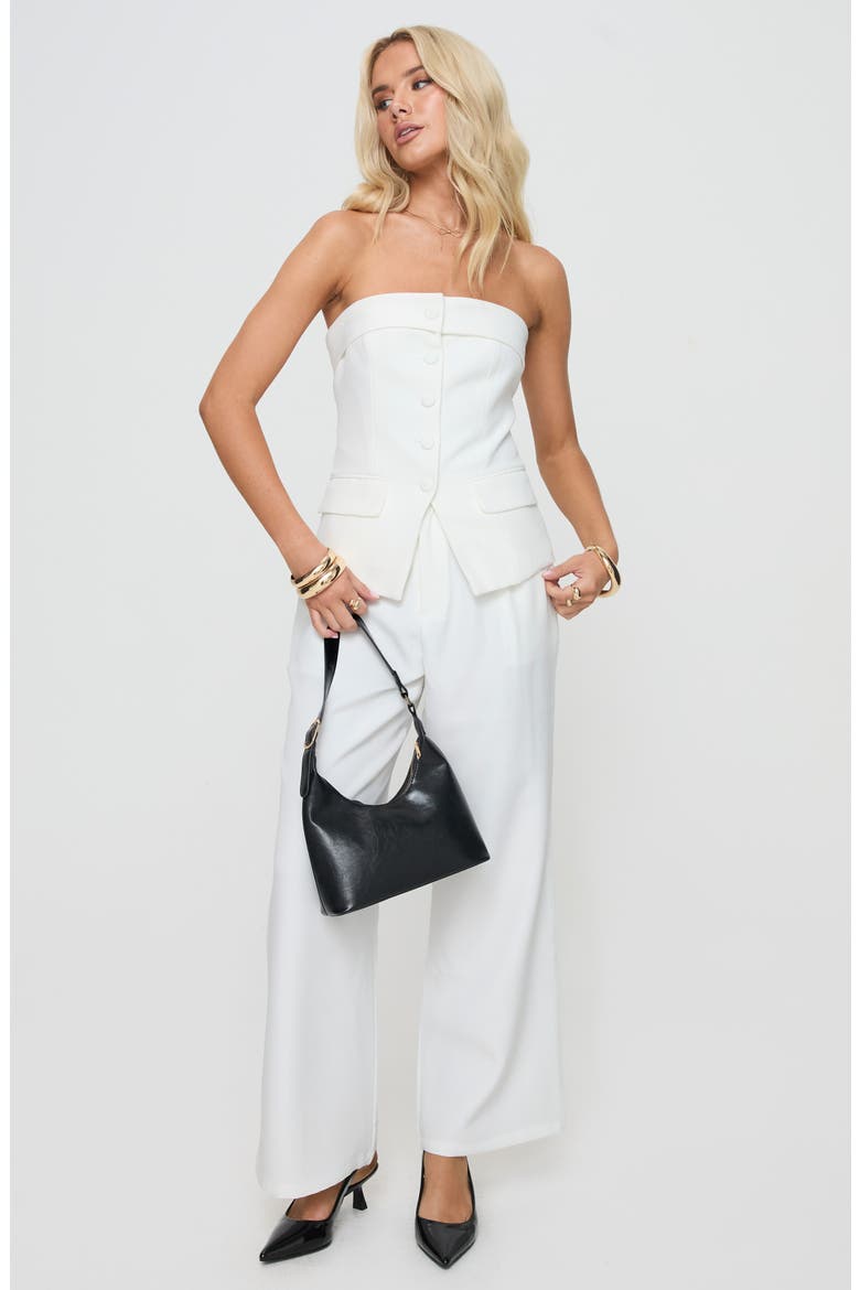 Change It Up Strapless Top, Alternate, color, WHITE