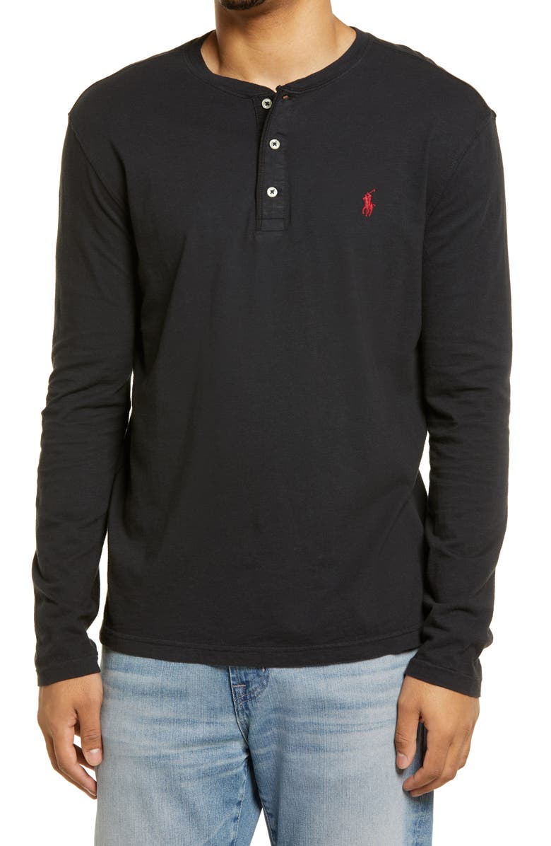 Polo Ralph Lauren Men's Long Sleeve Henley T-Shirt, Main, color,