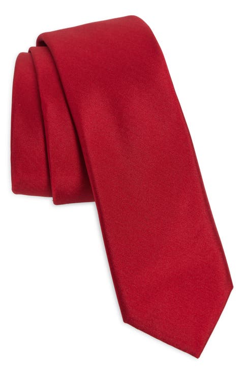 Kids' Ugo Solid Satin Tie (Big Kid)