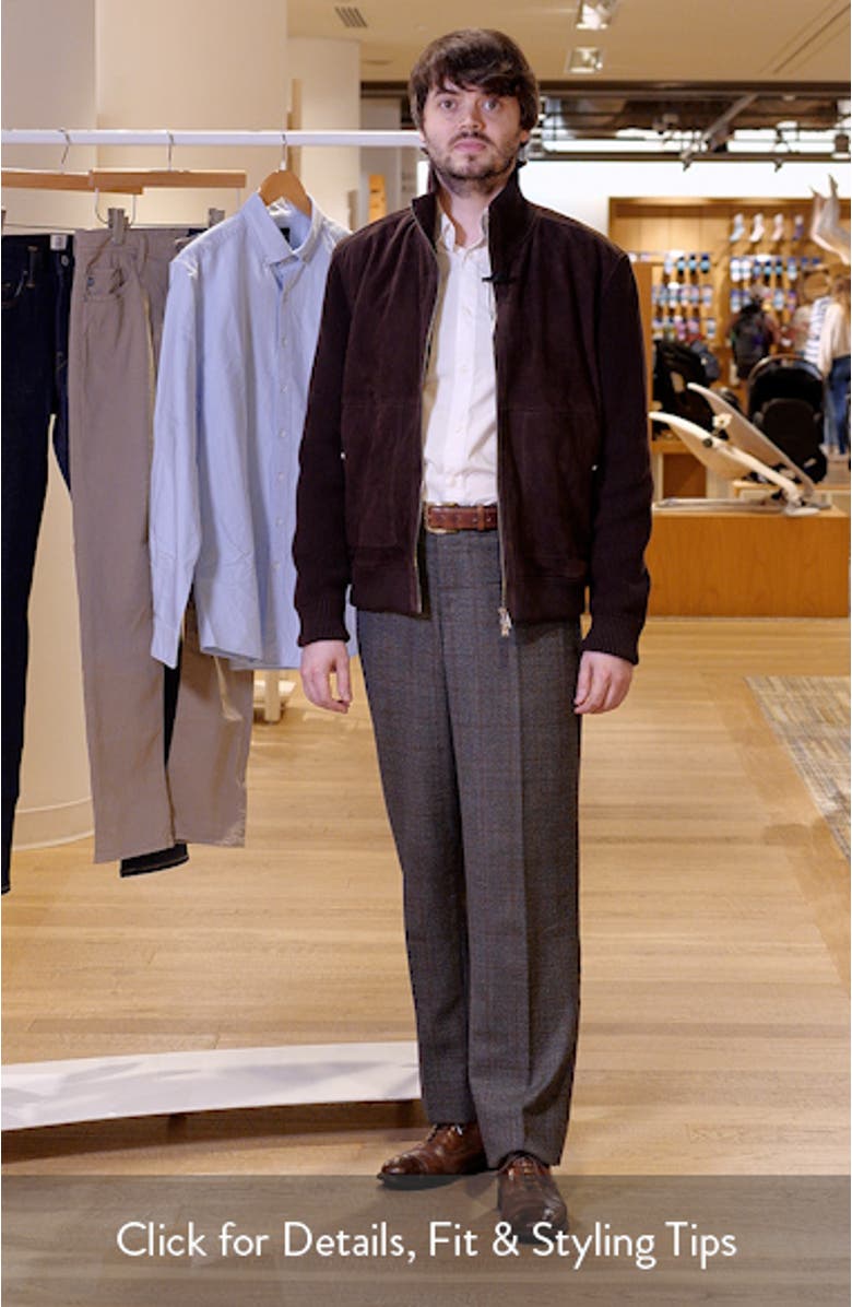 Maparo Goatskin Suede & Cotton Blend Knit Jacket, sales video thumbnail