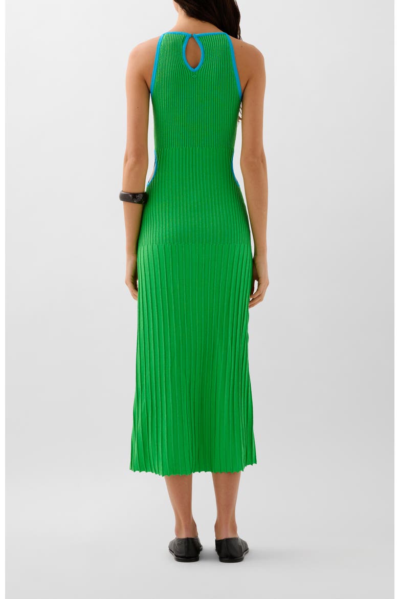 Lurex Knit Open Dress, Alternate, color, Green