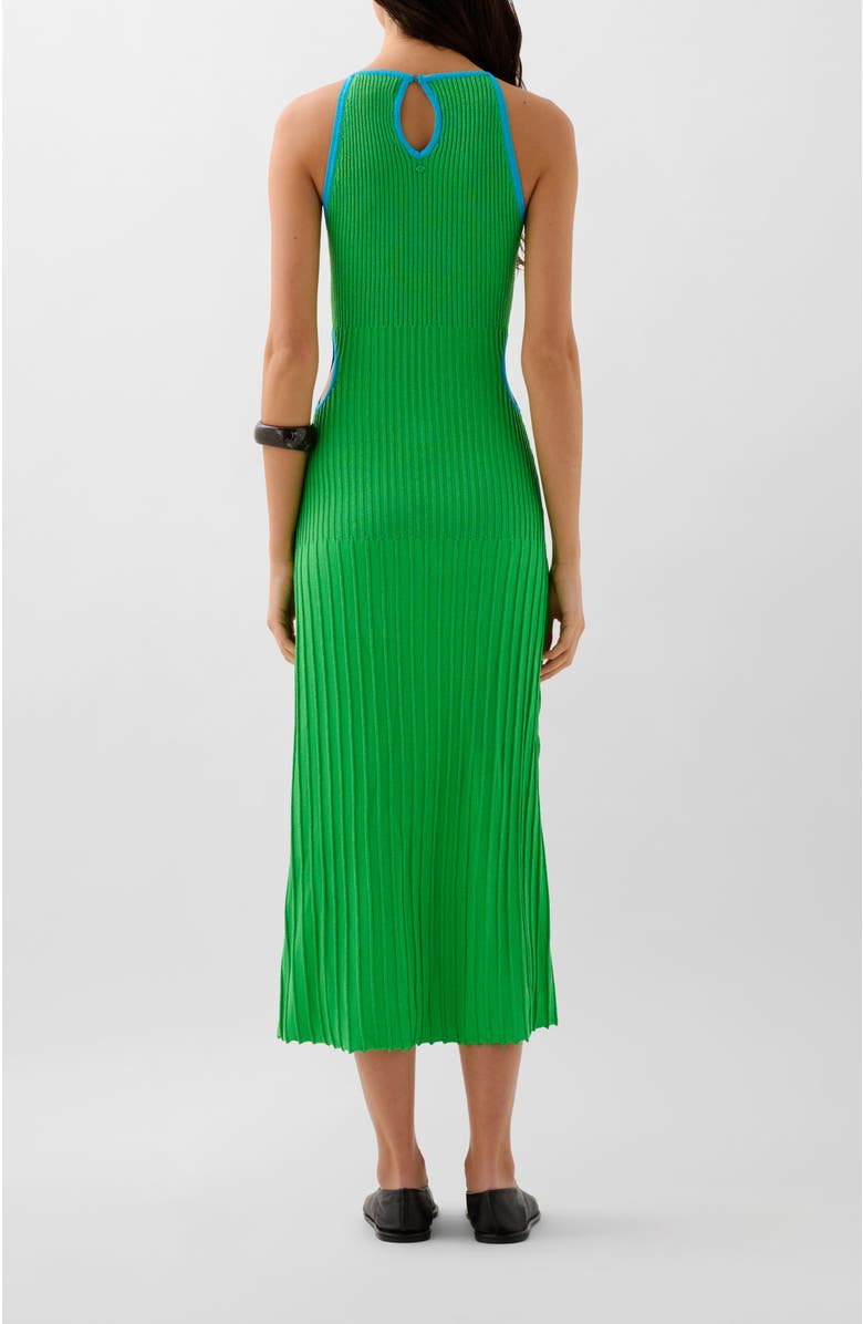 Scalpers Lurex Knit Open Dress, Alternate, color, Green