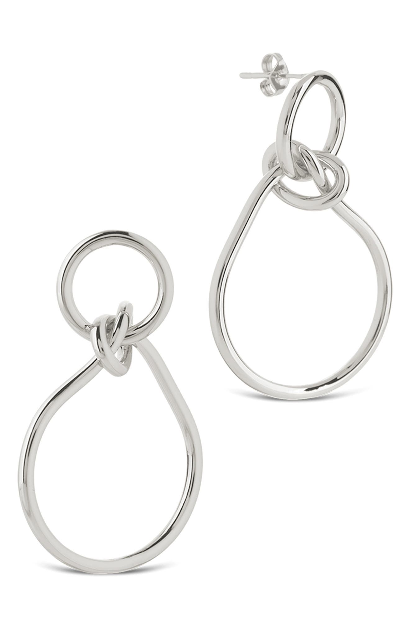 Sterling Forever Aubree Twist Knot Dangle Earrings