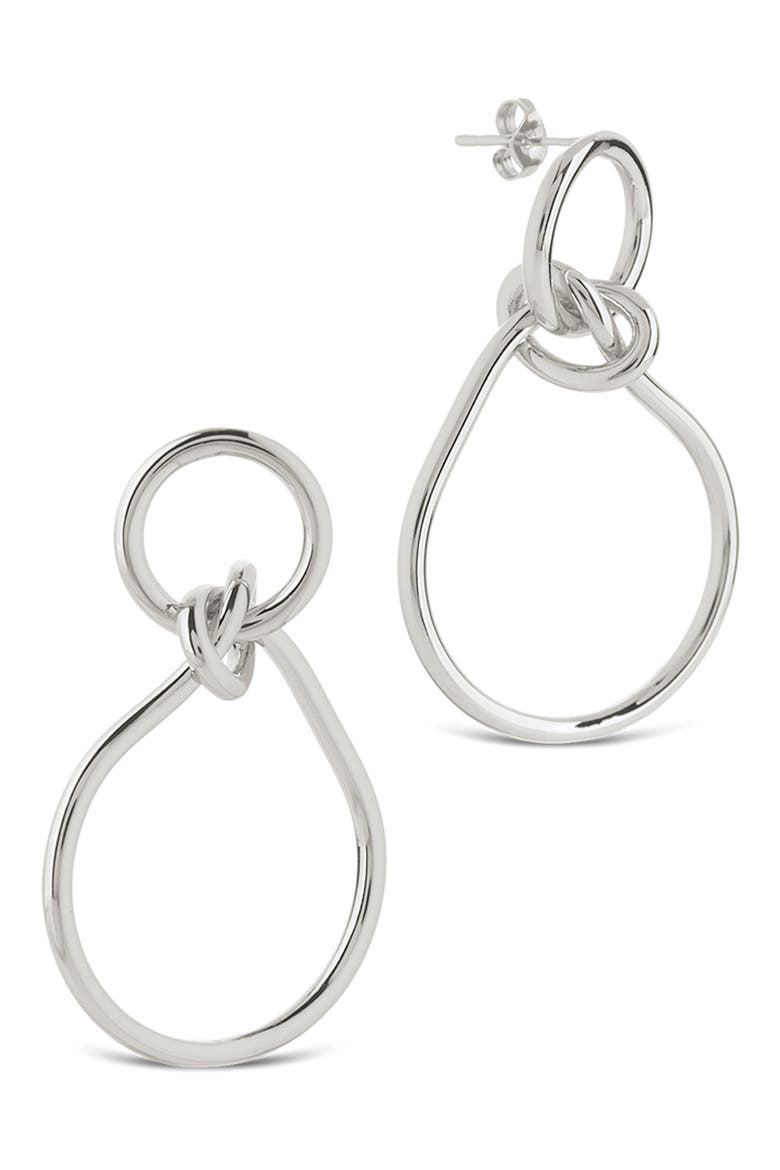 Aubree Twist Knot Dangle Earrings, Main, color, SILVER