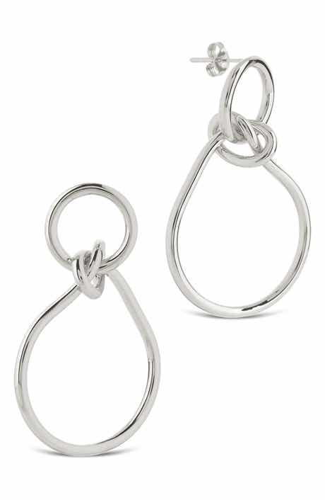Sterling Forever Aubree Twist Knot Dangle Earrings