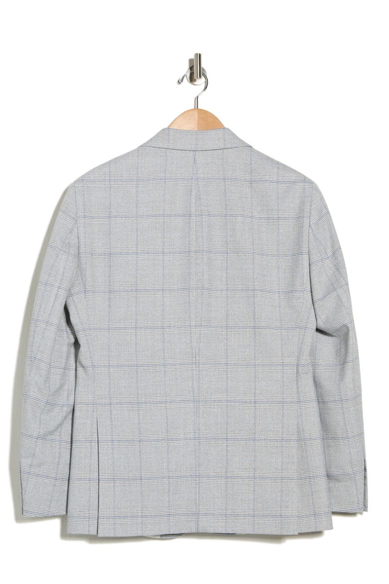 Two Button Notch Lapel Sport Coat, Alternate, color, GREY/ BLUE