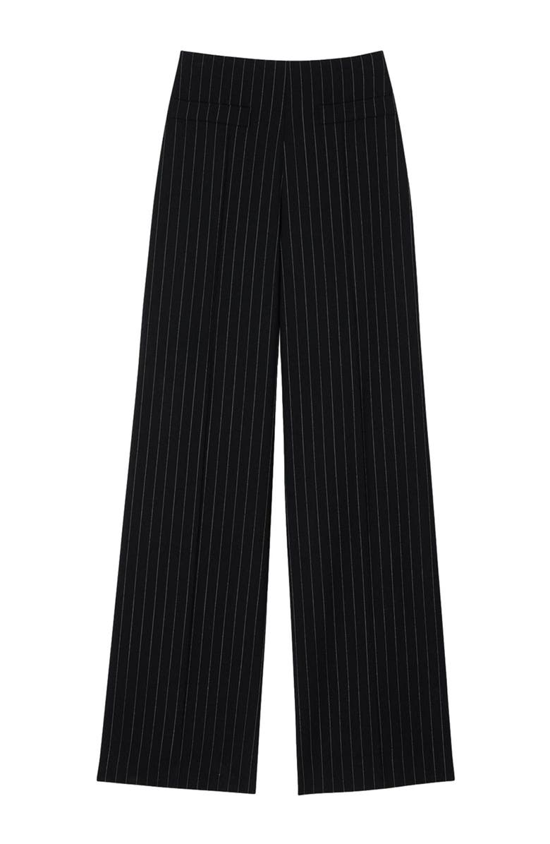 SANDRO Chalk-striped trousers, Alternate, color,